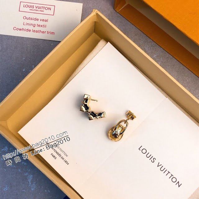 Louis Vuitton新款飾品 路易威登Minigram耳釘 LV不對稱耳環  zglv1956